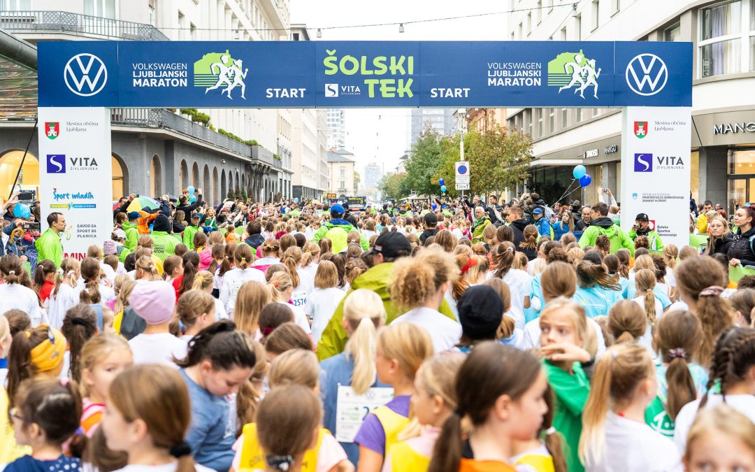 Učenci in učitelji na 27. Ljubljanskem maratonu