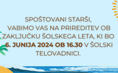 ZAKLJUČNA PRIREDITEV
